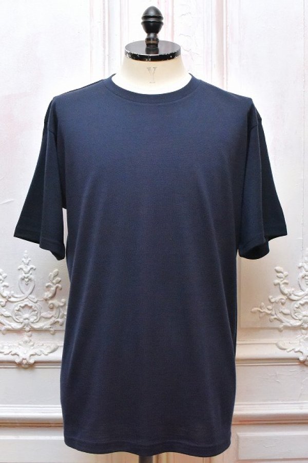 画像1:  FilMelange　" Wolf - New Zealand Merino Wool S/S Tee "　col.Navy