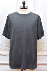  FilMelange　" Wolf - New Zealand Merino Wool S/S Tee "　col.Charcoal Black