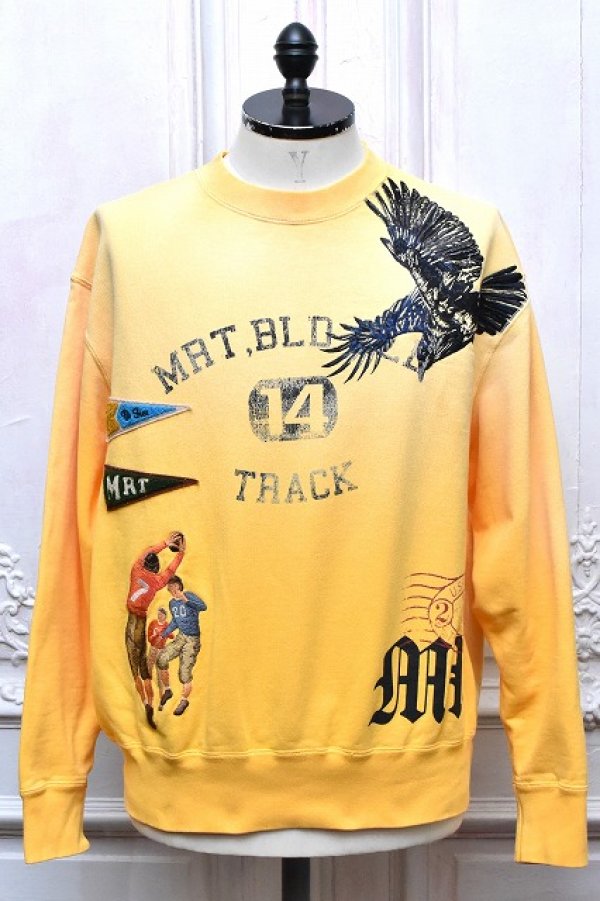 画像1: KHOKI　" Vintage - effect sweat shrt "　col.Yellow