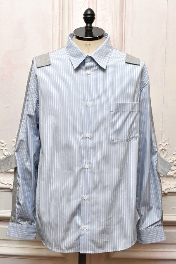 画像1: A MACHINE　" Paper Doll Shirt "　col.Blue