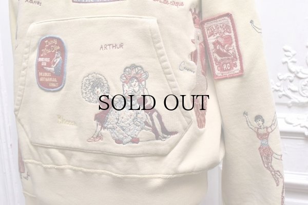 画像3: Samuel Zelig　" Circus Hoodie - with Multi Embroidery "　col.Ljght Beige