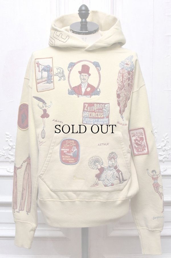 画像1: Samuel Zelig　" Circus Hoodie - with Multi Embroidery "　col.Ljght Beige