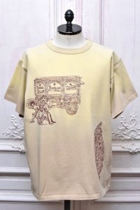 Samuel Zelig　" Circus Tee - with Red Embroidery "　col.Khaki