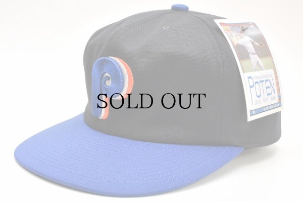 画像1: POTEN　" 80s P LOGO CAP "　col.Blue x Black
