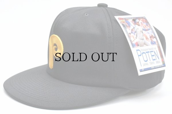 画像1: POTEN　" 80s P LOGO CAP "　col.Black