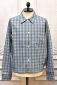 画像1: Taiga Takahashi　" PALAKA JACKET "　col.Discharged Indigo Plaid (1)