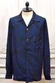 画像1: Taiga Takahashi　" OPEN COLLAR SHIRT "　col.Indigo Dyed Navy (1)