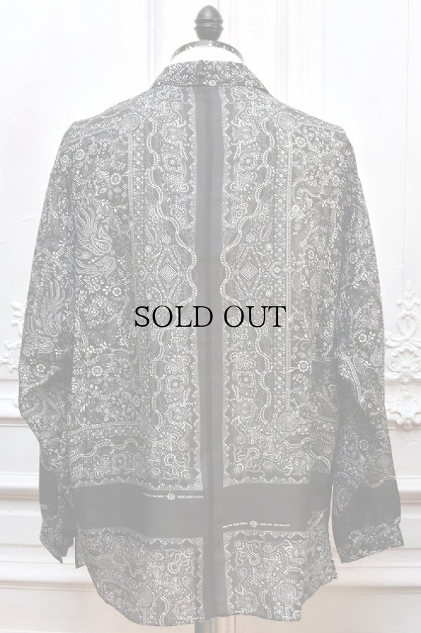 画像2: NICENESS　" JAMET - Bandana Shirt "　col.Black