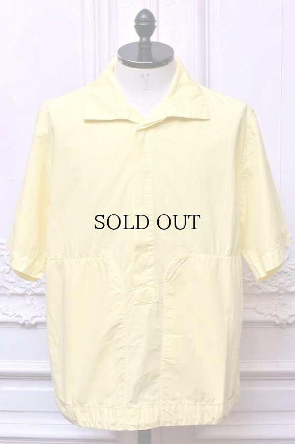 画像1: RANRA　" FOREGER - COTTON NYLON POLO SHIRT "　col.Custard