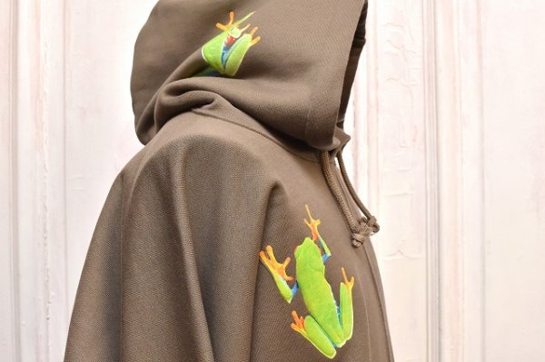 画像5: A MACHINE　" Fafrotskies Frog Hoodie "　col.Khaki