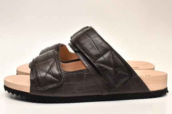 画像1: WUD　" ROOT - stamp croco "　col.Night Brown