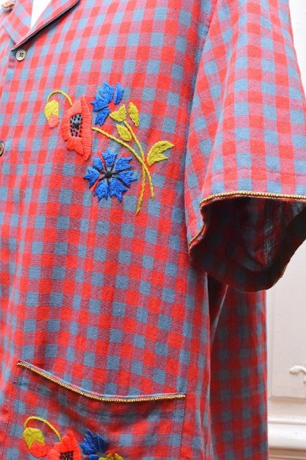 画像3: baziszt　" Pilat Shirt "　col.Blue/Red