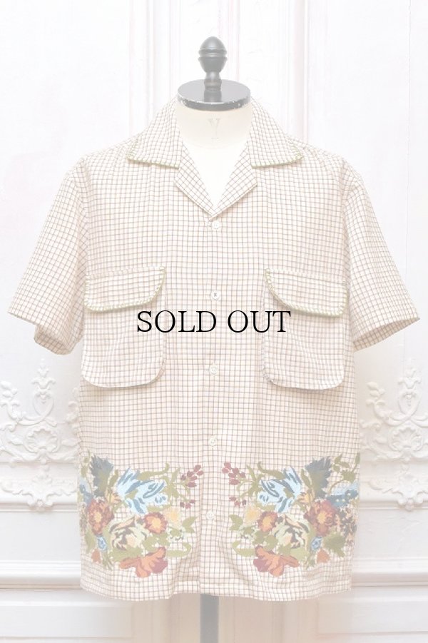 画像1: baziszt　" Vicky Shirt "　col.Dark Orange / Off White