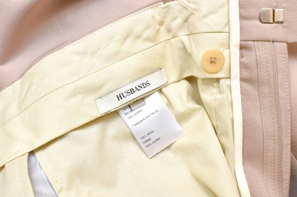 画像6: HUSBANDS　" High Waisted Trousers - Wide Leg in English Wool Gabardine  "　col.Beige
