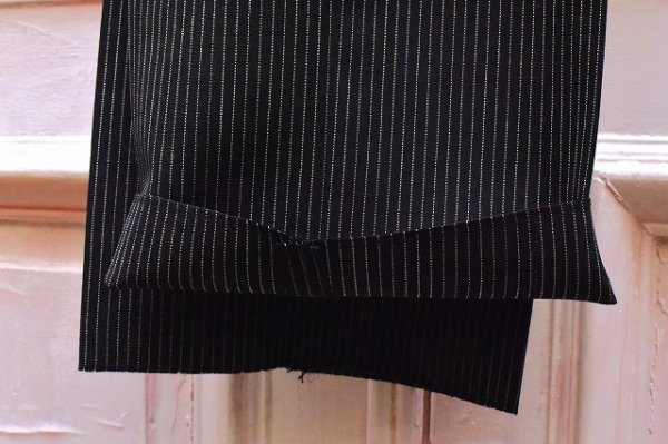 画像12: HUSBANDS　" Double Breasted Suit - Classic Fit in English High Twist Wool "　col.Black with Pinstripe