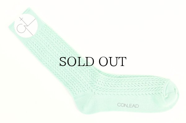 画像1: CONLEAD　" LACE Short Socks "　col.Paper Mint