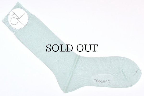 画像1: CONLEAD　" Silk Short Socks "　col.Ice Green
