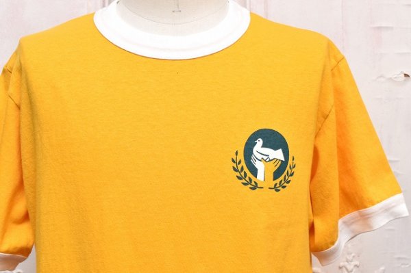 画像2:  FilMelange　" VOLKER2 DOVE - Vintage Tenjiku S/S Tee "　col.bright yellow
