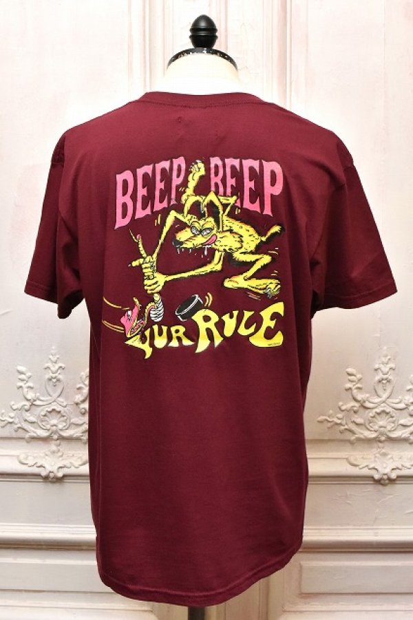 画像3: HANS　" Short Sleeve Tee - mathematics exclusive "　col.Maroon