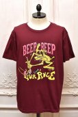 画像1: HANS　" Short Sleeve Tee - mathematics exclusive "　col.Maroon (1)