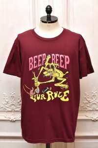 HANS　" Short Sleeve Tee - mathematics exclusive "　col.Maroon