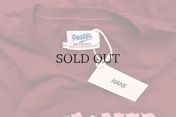 画像4: HANS　" Short Sleeve Tee - mathematics exclusive "　col.Maroon