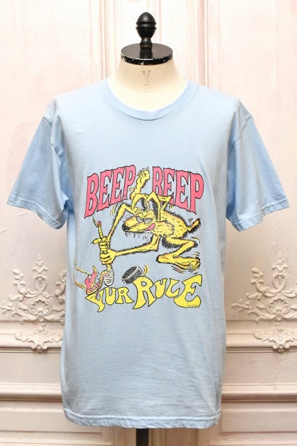 画像1: HANS　" Short Sleeve Tee - mathematics exclusive "　col.Light Blue