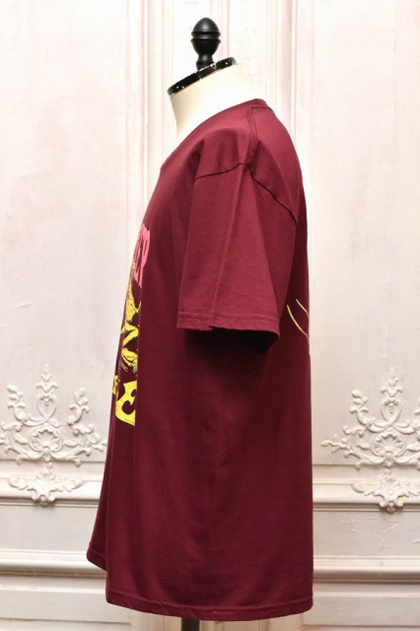 画像2: HANS　" Short Sleeve Tee - mathematics exclusive "　col.Maroon