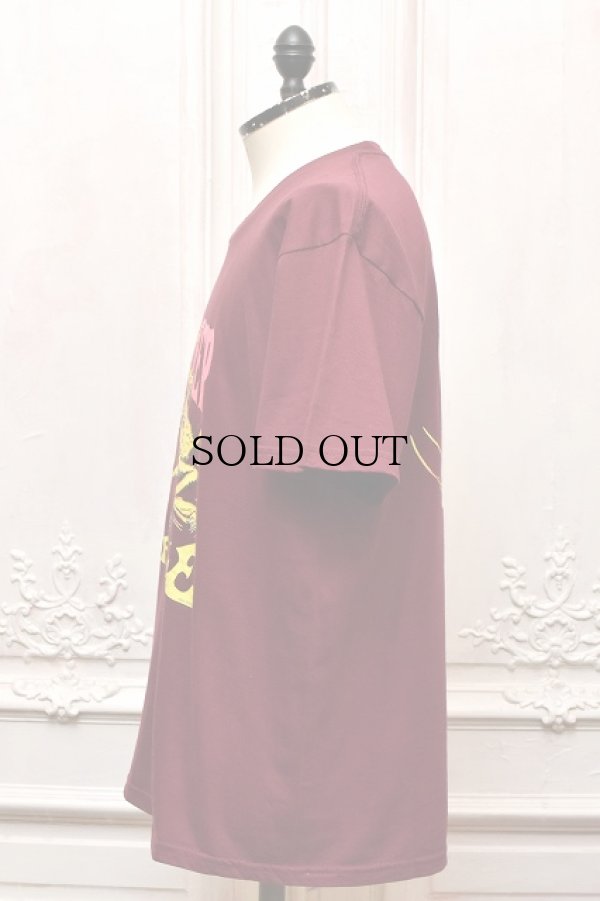 画像2: HANS　" Short Sleeve Tee - mathematics exclusive "　col.Maroon