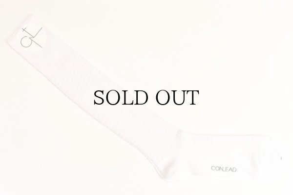 画像1: CONLEAD　" LACE Long Socks "　col.WHITE