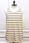 画像1: MAATEE＆SONS　" SILK 天竺TANK TOP "　col.BeigeKhaki (1)