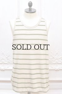 MAATEE＆SONS　" SILK 天竺TANK TOP "　col.BeigeKhaki