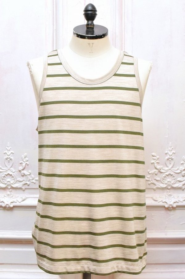 画像1: MAATEE＆SONS　" SILK 天竺TANK TOP "　col.BeigeKhaki