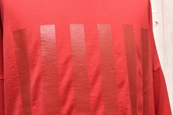 画像2: O- (0-CHO-RUI.LAB)　" STRIPE - L.S.T. "　col.Fade Red