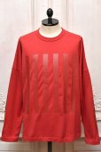 画像1: O- (0-CHO-RUI.LAB)　" STRIPE - L.S.T. "　col.Fade Red (1)