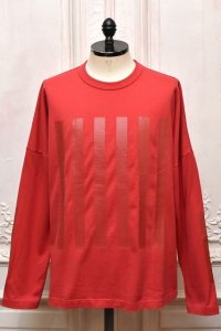 O- (0-CHO-RUI.LAB)　" STRIPE - L.S.T. "　col.Fade Red