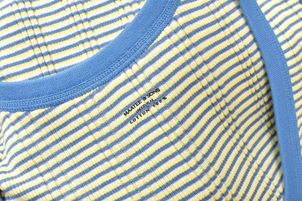 画像4: MAATEE＆SONS　" RIB TANK TOP SUVIN "　col.Border