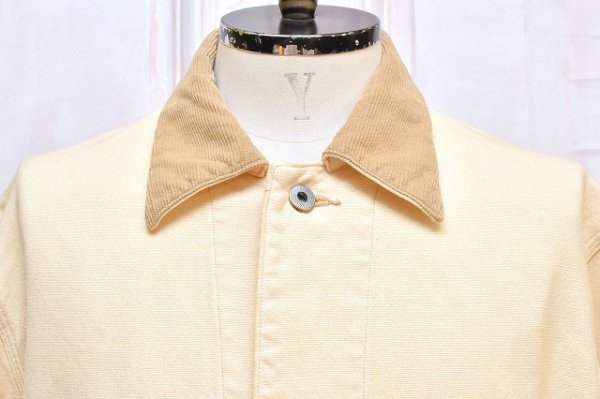 画像2: A.PRESSE　" Vintage Silk Hemp Coverall Jacket "　col.Beige