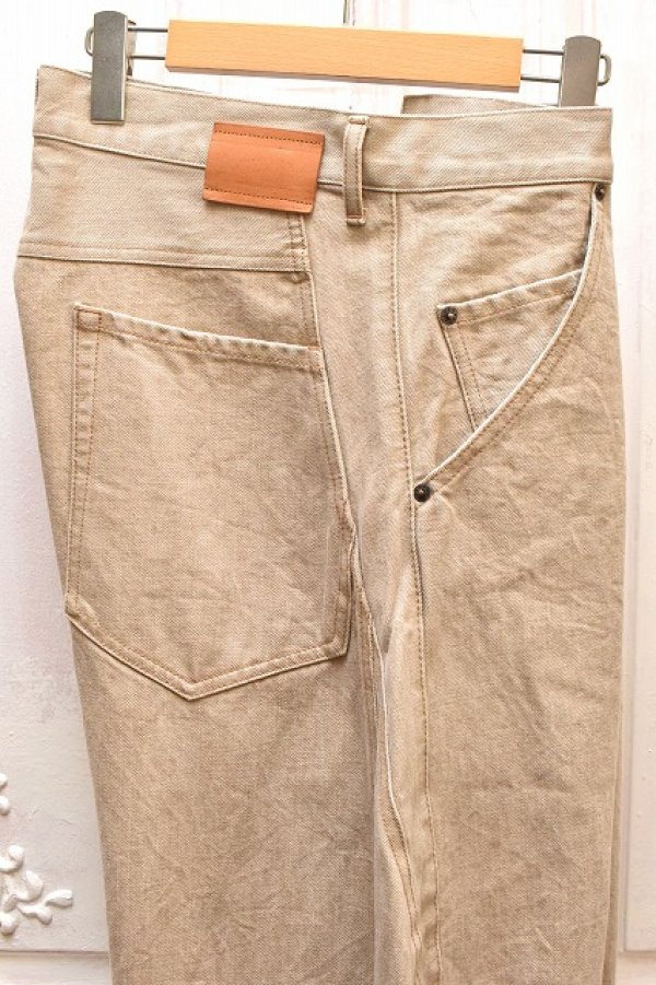 画像5: KHOKI　" 3D cutting denim pants "　col.Beige