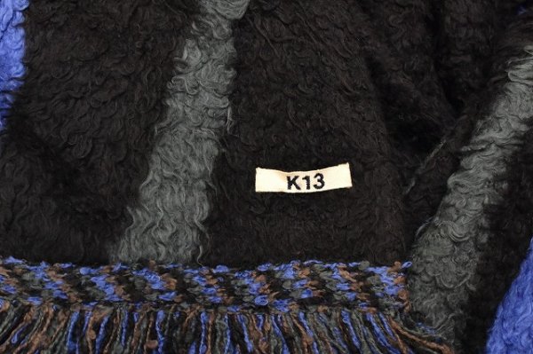 画像4: KHOKI　" Jacquard design muffler "　col.Black