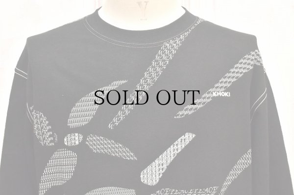 画像2: KHOKI　" Printed long-sleeve T-shirt "　col.Black