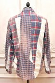 画像5: KHOKI　" Vintage - effect asymmetric shirt "　col.Blue