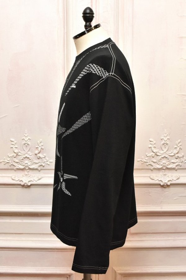 画像3: KHOKI　" Printed long-sleeve T-shirt "　col.Black