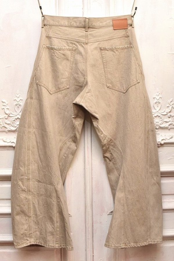 画像3: KHOKI　" 3D cutting denim pants "　col.Beige