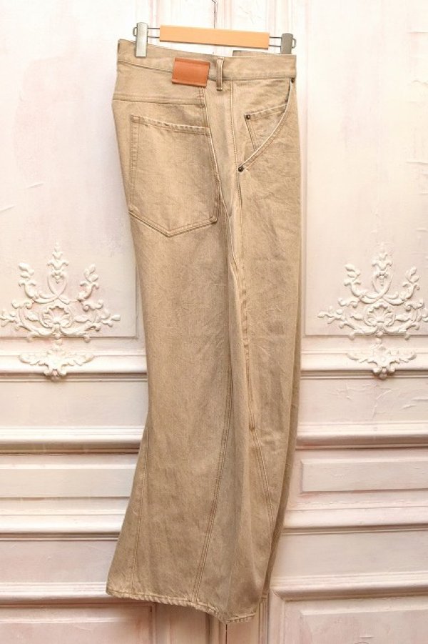 画像4: KHOKI　" 3D cutting denim pants "　col.Beige