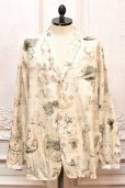 画像1: NICENESS　" V.CHAD - Printed Narrow Collar Jacket Shirts "　col.Beige (1)