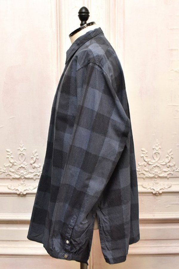 画像3: NICENESS　" LUCA - Dead Stock Check Long Zip Shirts "　col.Navy 