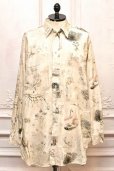 画像1: NICENESS　" V.IOMMI - Printed Detachable Collar Long Shirts "　col.Beige (1)