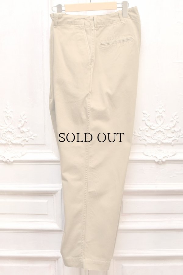 画像4: NICENESS　" ALBARN - Aged Effect Resized Chino Trousers "　col.Beige