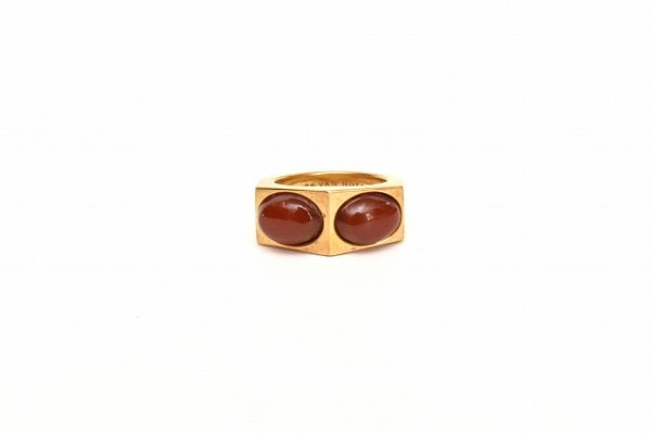 画像2: DRIES VAN NOTEN　" Ring M252-646 Q.092 - Gemstone "　Col.DarkRed